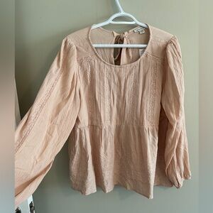 American Eagle Outfitters Light Pink Blouse